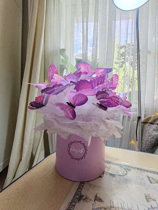 Фотография покупателя товара Набор коробок 2 в 1, упаковка подарочная, «Мрамор», 13×13, 16×16 см - Фото 2