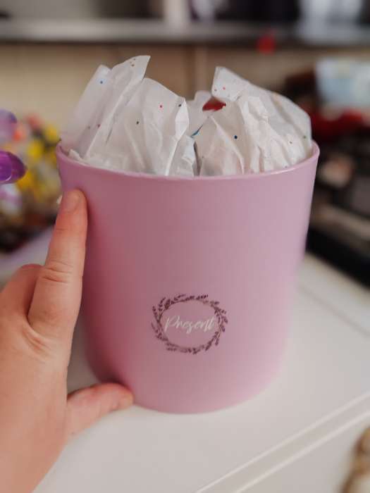 Фотография покупателя товара Набор коробок 2 в 1, упаковка подарочная, «Мрамор», 13×13, 16×16 см - Фото 4