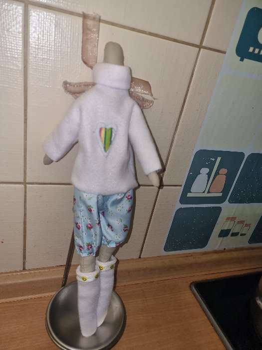 Фотография покупателя товара Интерьерная кукла «Мэги», набор для шитья, 18 × 22 × 3.6 см - Фото 4
