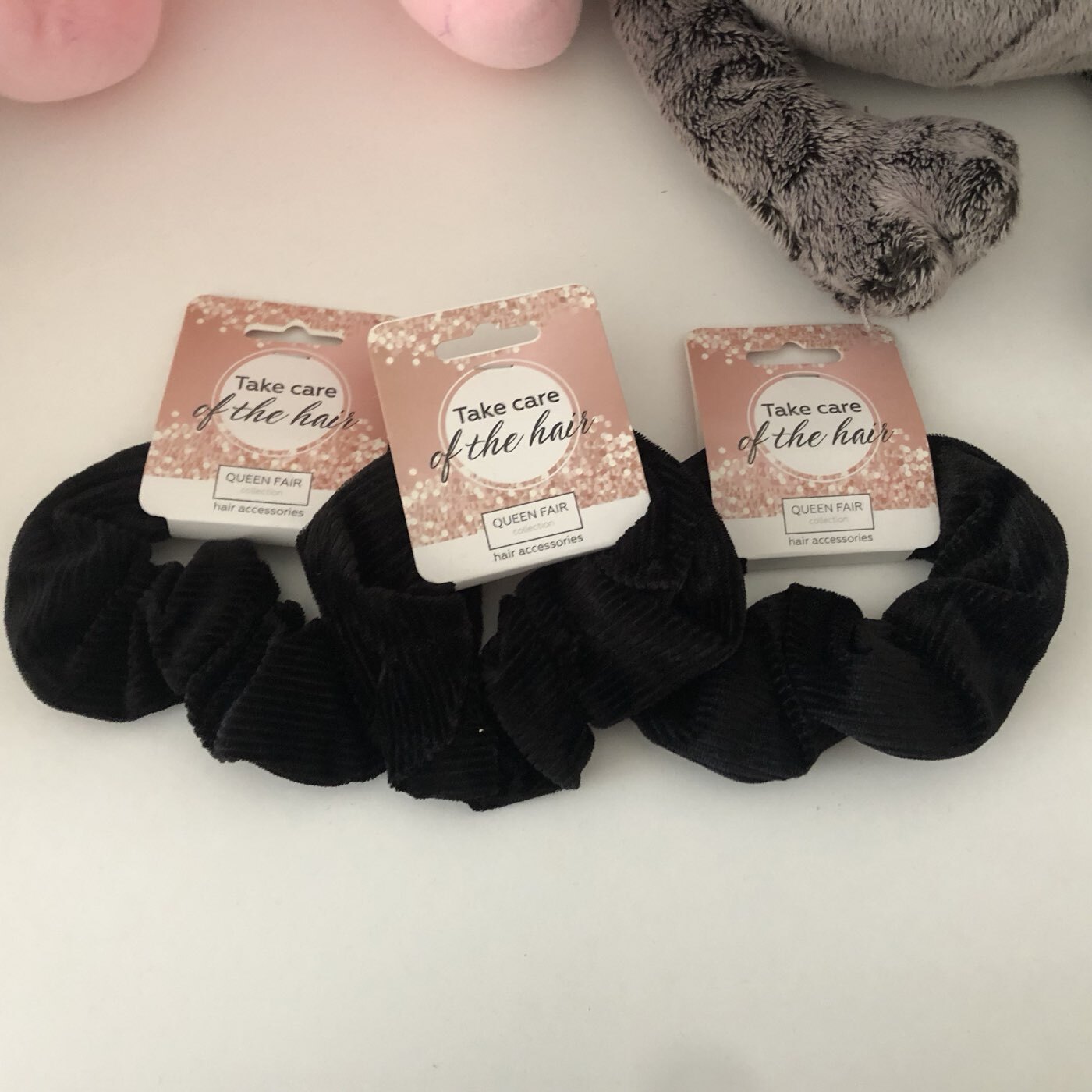 Фотография покупателя товара Резинка для волос «Орбита», элит полосы нежность, 10 см, белая - Фото 3