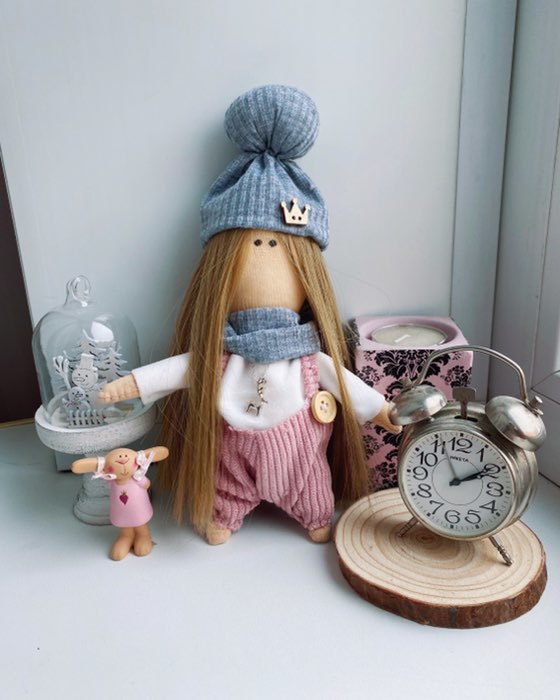 Фотография покупателя товара Игрушка-малютка "Куколка Мэйбл", набор для шитья 21 × 14,85 см - Фото 2