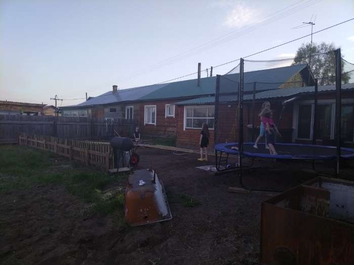 Фотография покупателя товара Батут ONLITOP, d=488 см, высота сетки 173 см, с лестницей, цвет синий - Фото 3