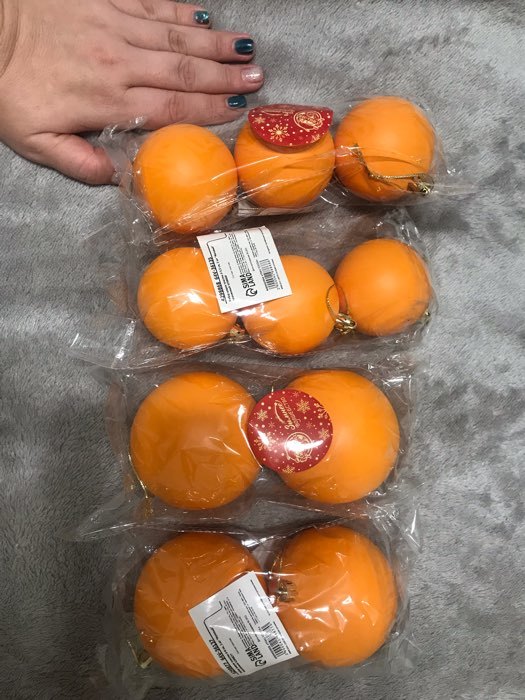Фотография покупателя товара Набор шаров пластик d-8 см, 2 шт "Матовый" оранжевый - Фото 18