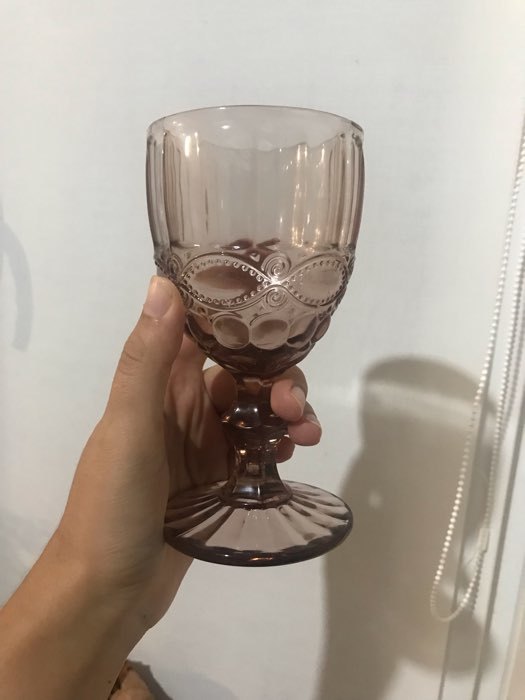 Фотография покупателя товара Набор бокалов из стекла Magistro «Ла-Манш», 250 мл, 2 шт, цвет розовый