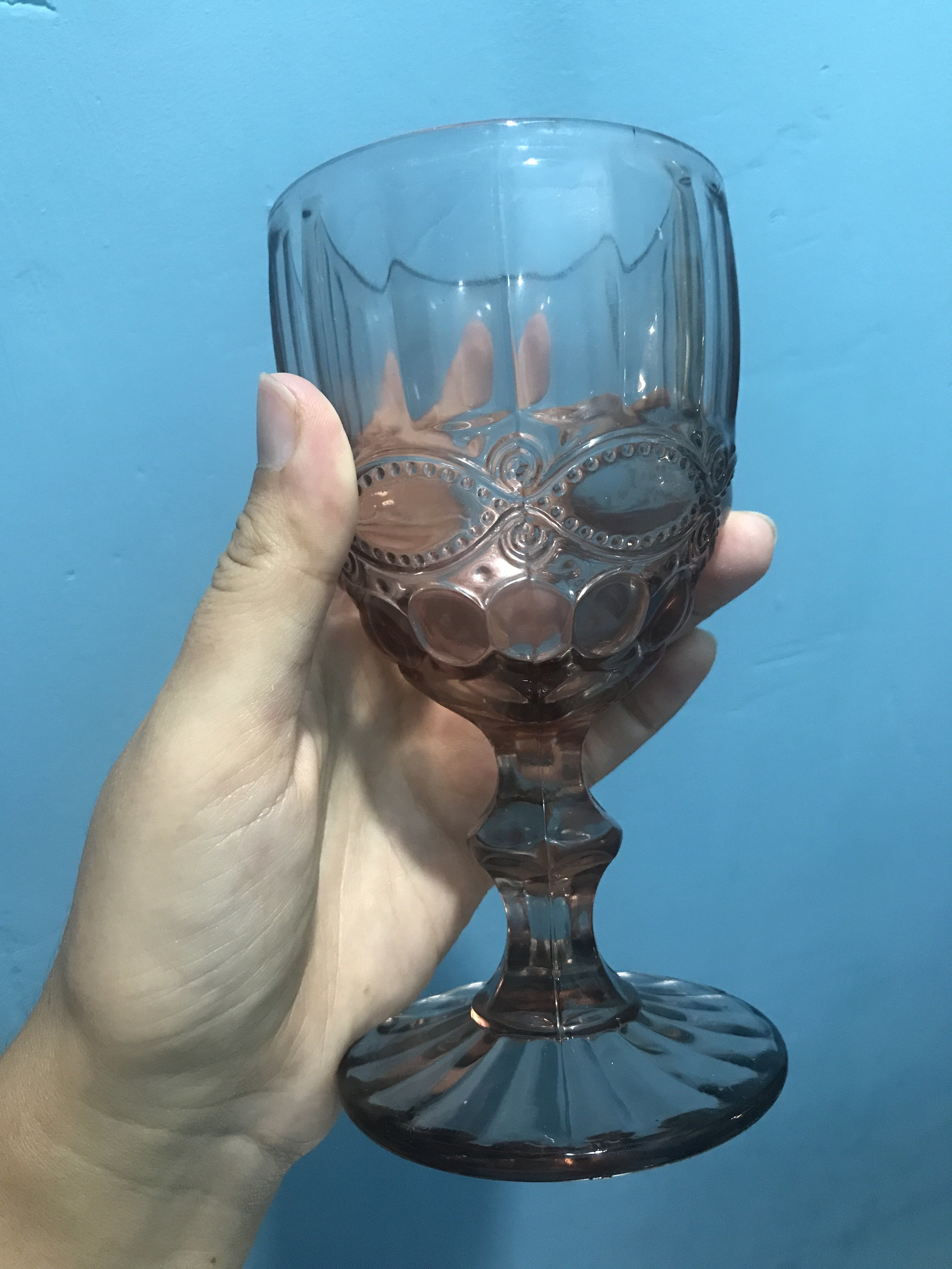 Фотография покупателя товара Набор бокалов из стекла Magistro «Ла-Манш», 250 мл, 2 шт, цвет розовый