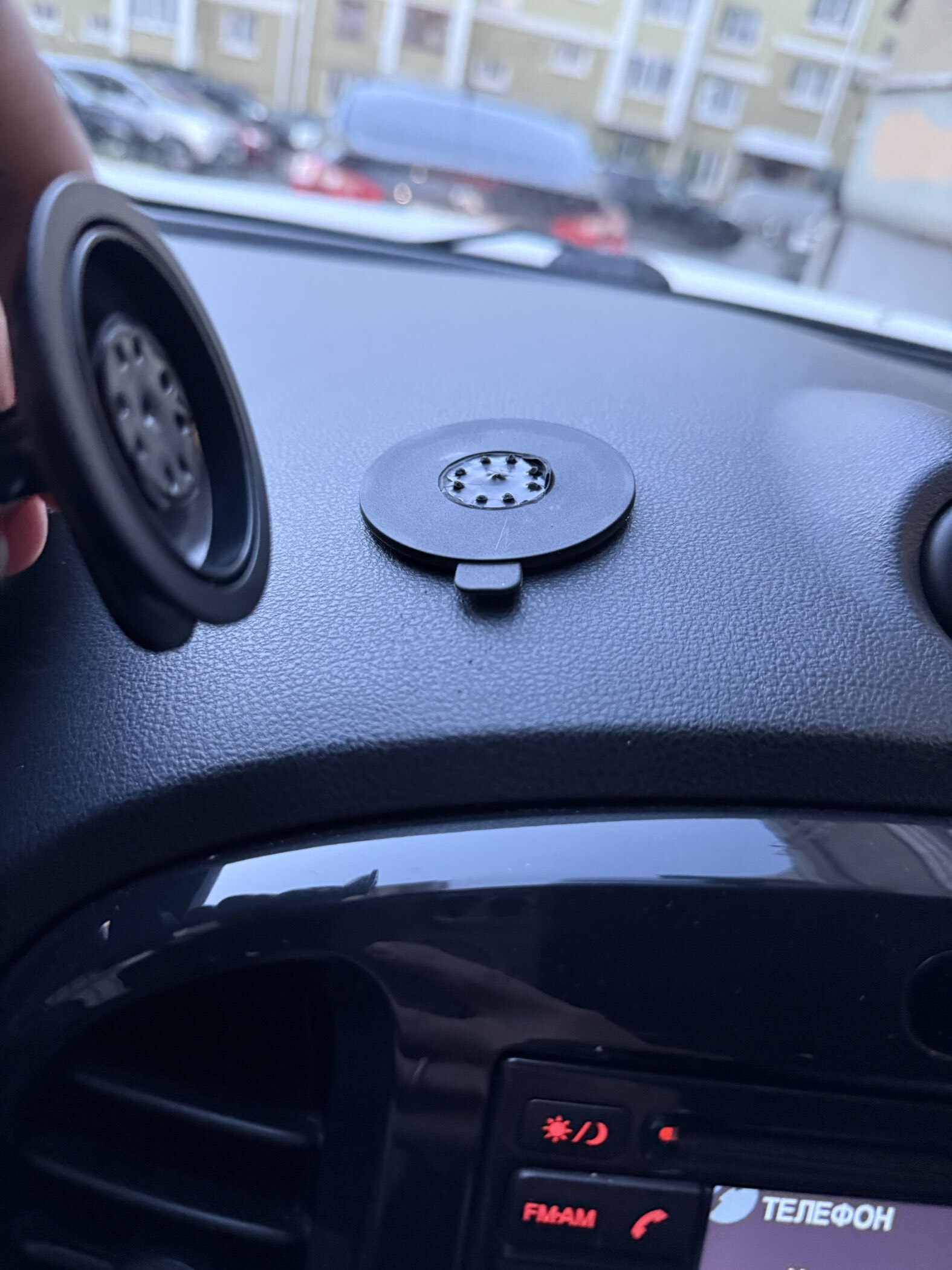 Фотография покупателя товара Автомобильный держатель Hoco CA40, для 4-6.5 дюймов, чёрный - Фото 2