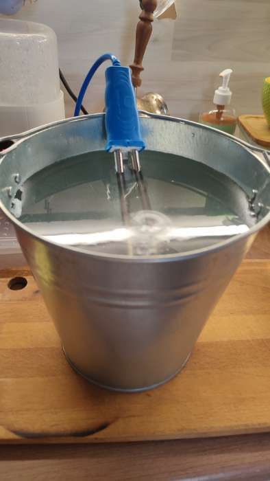 Фотография покупателя товара Электрокипятильник со спиралью, Luazon LEK 05, 1500 Вт, 32×4 см, 220 В, синий - Фото 1