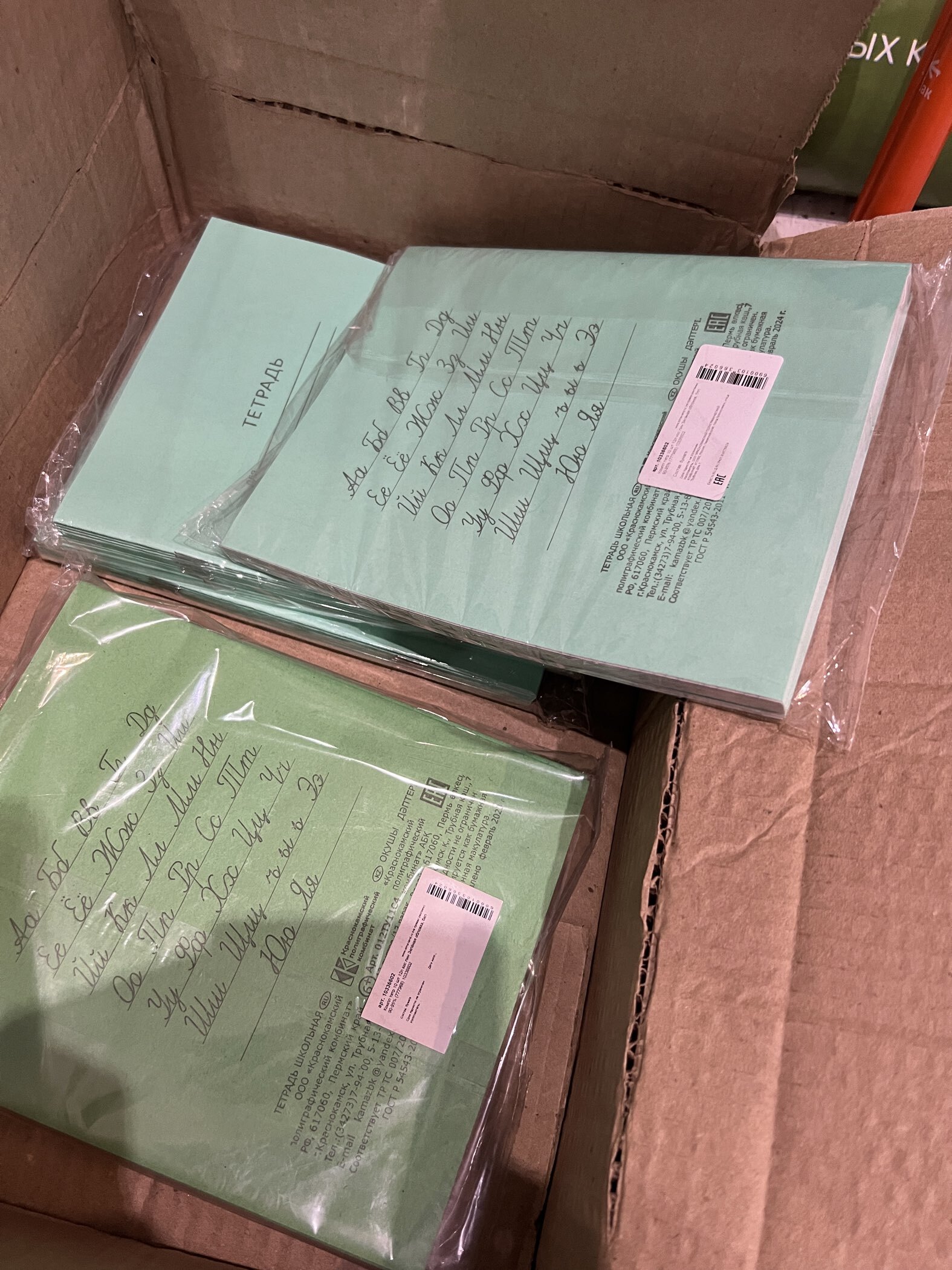 Фотография покупателя товара Набор тетрадей «Зелёная обложка» 10 штук, 12 листов в косую линейку, плотность 65 г/м² - Фото 31