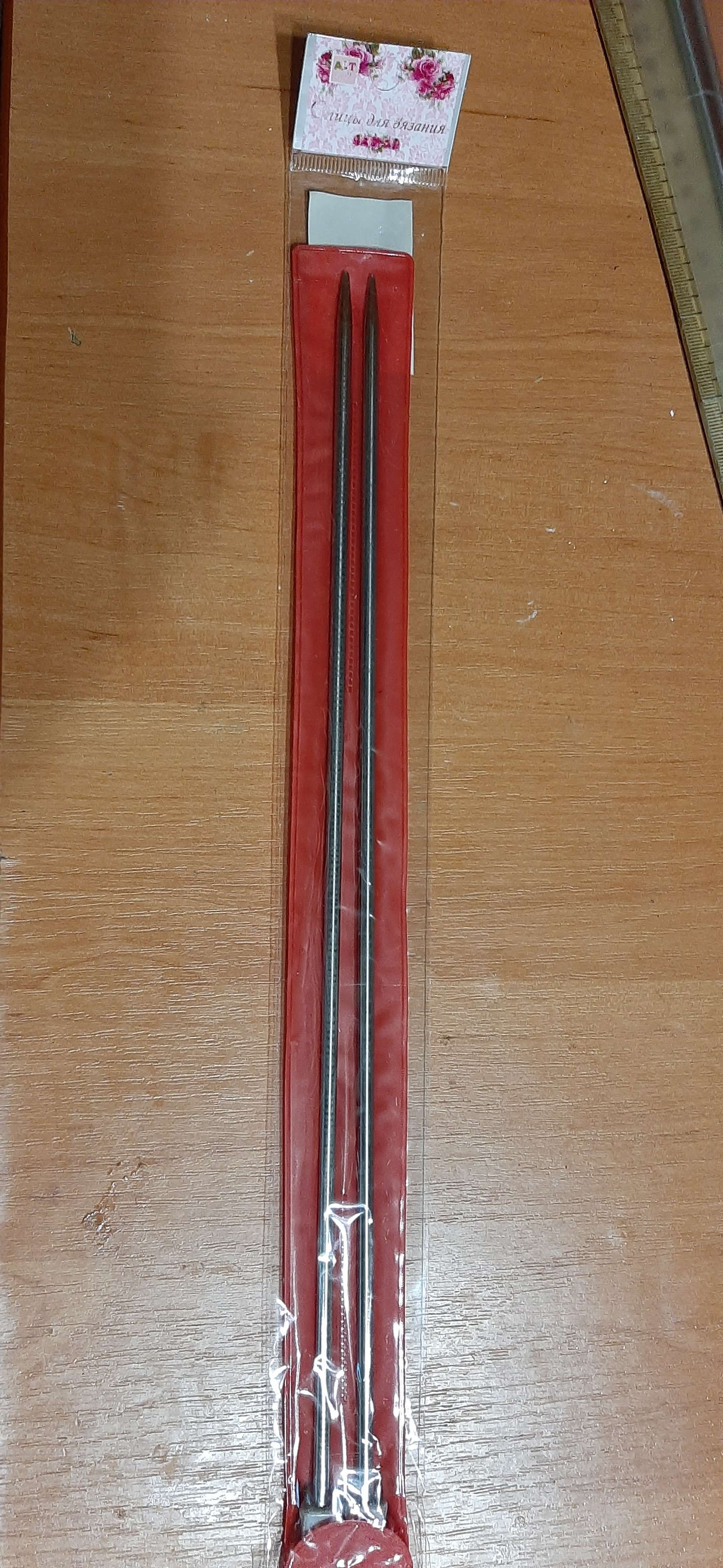 Фотография покупателя товара Спицы для вязания, прямые, d = 2 мм, 35 см, 2 шт - Фото 8