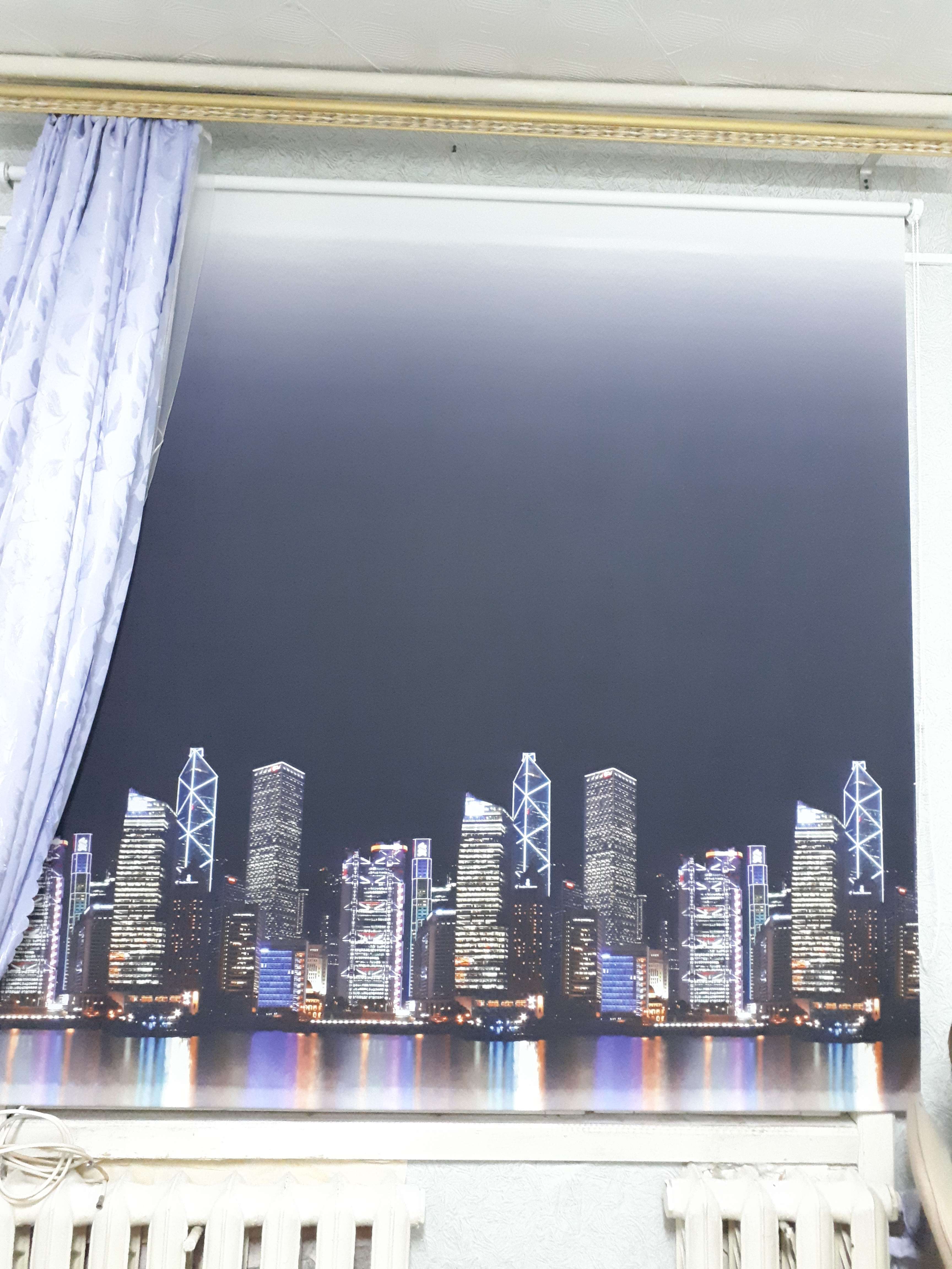 Фотография покупателя товара Рулонная штора «Сити», 180 х 175 см, цвет ночь