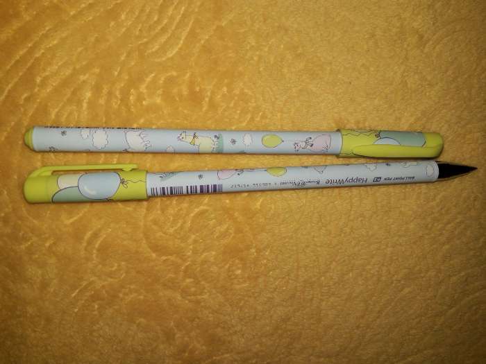 Фотография покупателя товара Ручка шариковая HappyWrite "Ламы", 0,5 мм, синие чернила - Фото 1