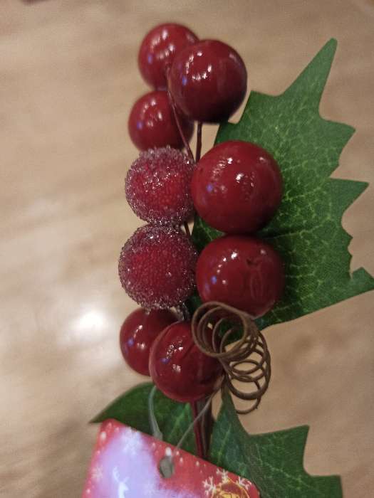 Фотография покупателя товара Декор "Зимние мечты" красные ягоды, 16 см - Фото 7