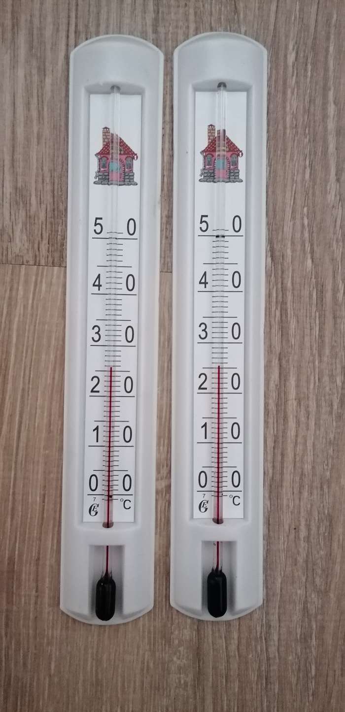 Фотография покупателя товара Термометр, градусник комнатный для измерения температуры воздуха, от 0°С до +50°С, 22 х 4 см - Фото 3