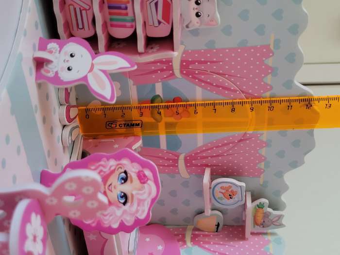 Фотография покупателя товара 3D Конструктор из пенокартона «Комната принцессы», 54 детали - Фото 6