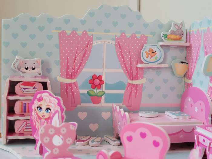 Фотография покупателя товара 3D Конструктор из пенокартона «Комната принцессы», 54 детали - Фото 9