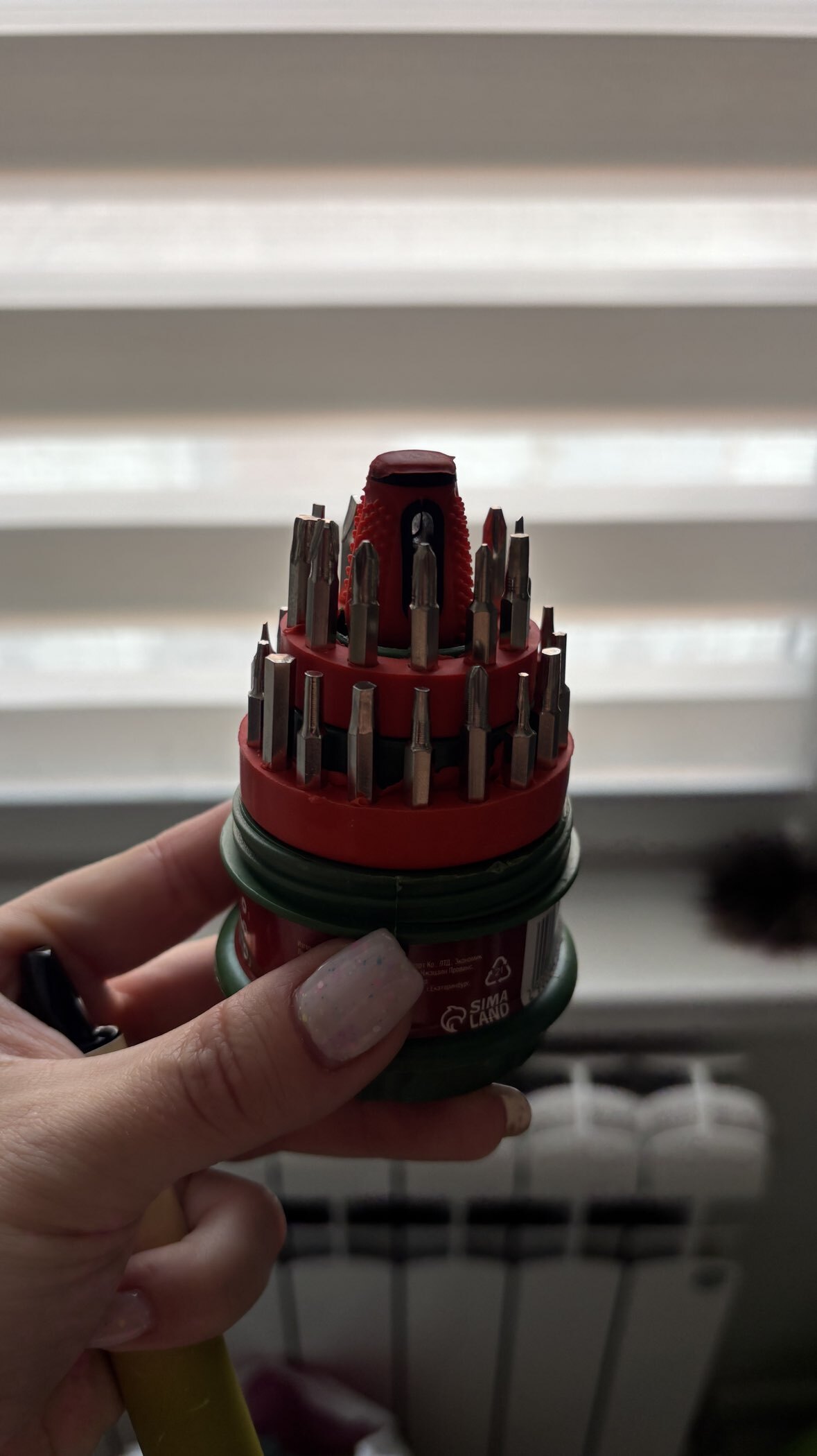 Фотография покупателя товара Набор для точных работ ЛОМ, держатель с битами, в кейсе, 31 предмет - Фото 4