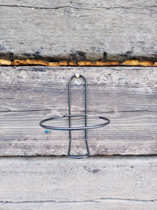 Фотография покупателя товара Подвес для кашпо «Одиночка», d=16 см, настенный, белый - Фото 6