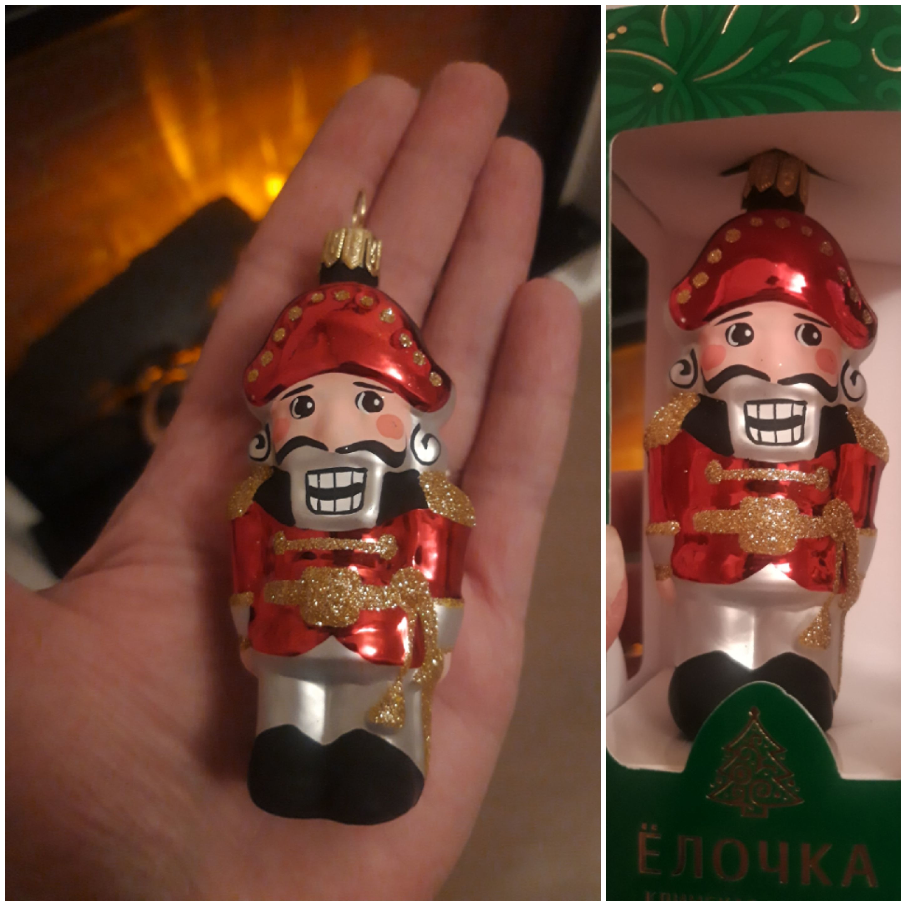 Фотография покупателя товара Ёлочная игрушка «Щелкунчик» h=11 см - Фото 1