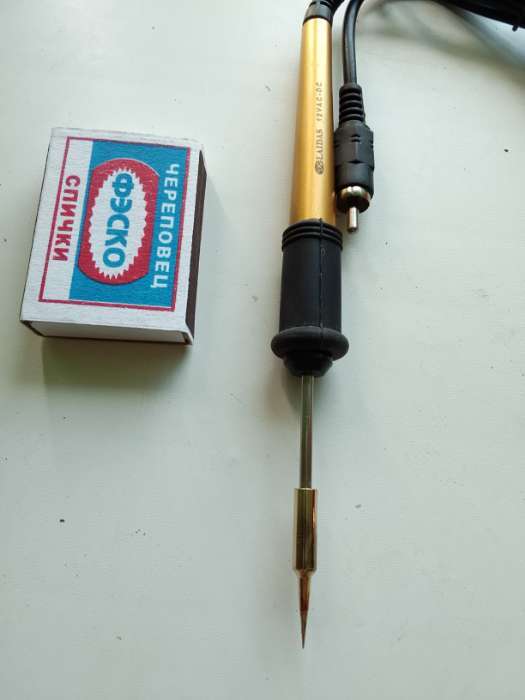 Фотография покупателя товара Паяльная станция ТУНДРА, медное жало, 50 - 400°C, 12 Вт - Фото 2