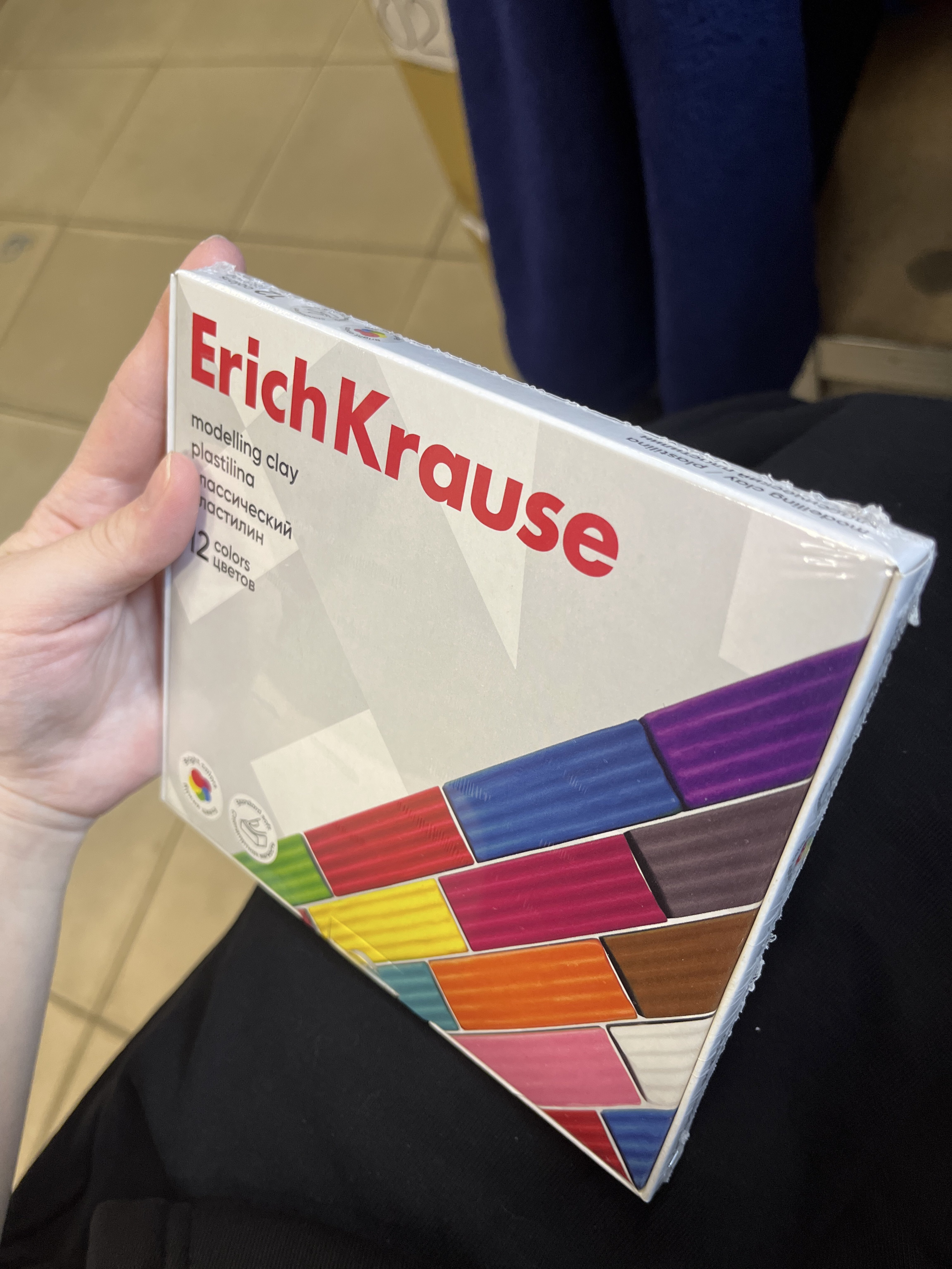 Фотография покупателя товара Пластилин ErichKrause Basic,12 цветов, 192 г, в картонной упаковке - Фото 1