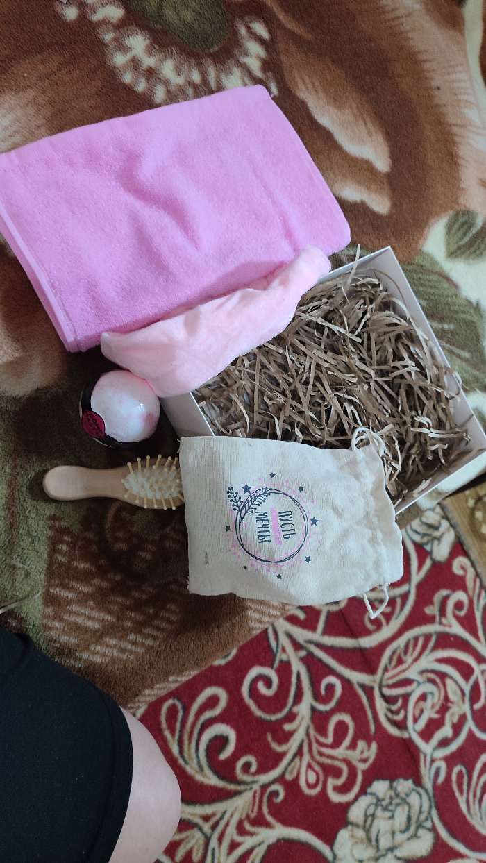 Фотография покупателя товара Набор подарочный «Исполнения желаний» полотенце и аксессуары (4 предмета)