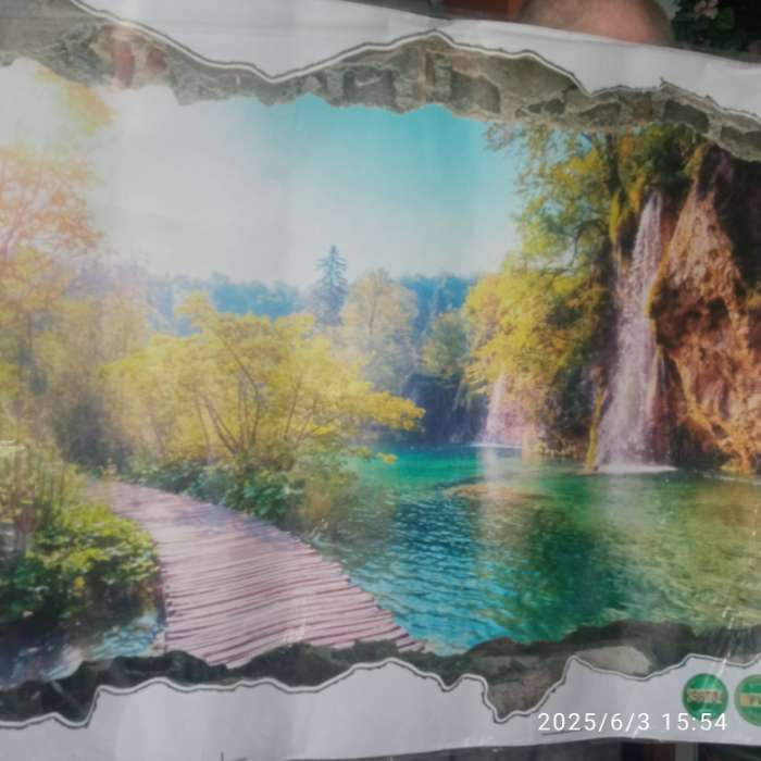 Фотография покупателя товара Интерьерная наклейка 3Д TAKE IT EASY «Папоротник», 90×60 см - Фото 3