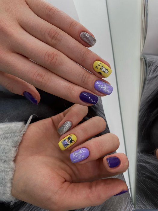 Фотография покупателя товара Слайдер - дизайн для ногтей «Corgi», разноцветные