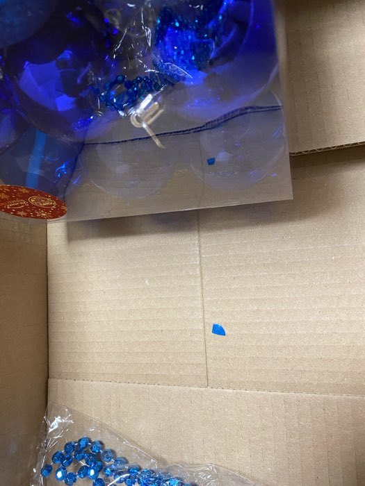Фотография покупателя товара Набор шаров пластик d-6 см, 24 шт "Далия" синий - Фото 3