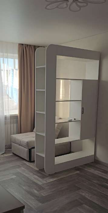 Фотография покупателя товара Шкаф-пенал с полками «Студия», 1200×300×2040 мм, цвет белый - Фото 2