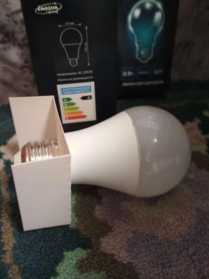 Фотография покупателя товара Лампа cветодиодная Luazon Lighting, A60, 15 Вт, E27, 1350 Лм, 3000 K, теплый белый - Фото 3