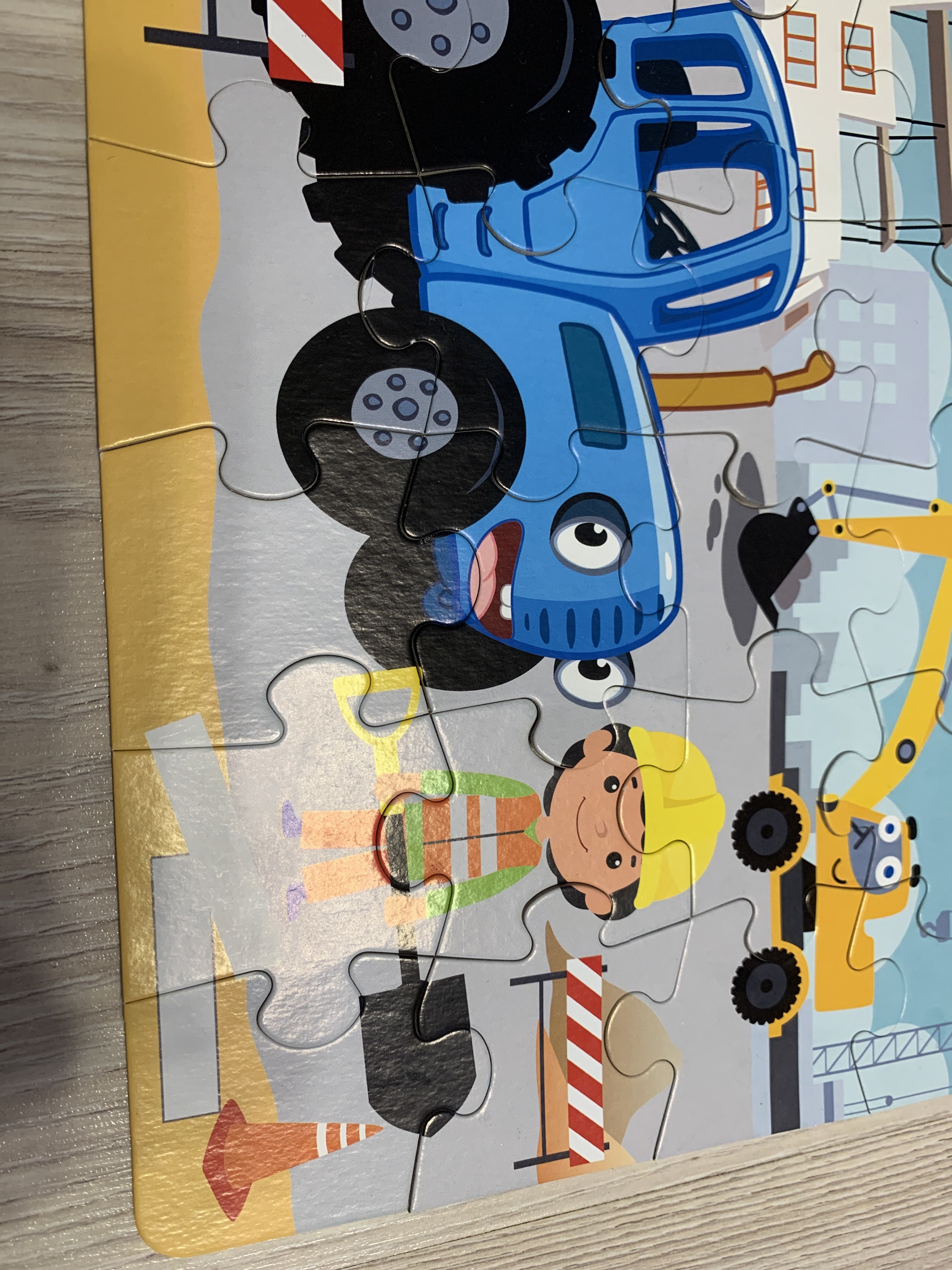 Фотография покупателя товара Макси-пазлы «Синий трактор», 24 элемента - Фото 2