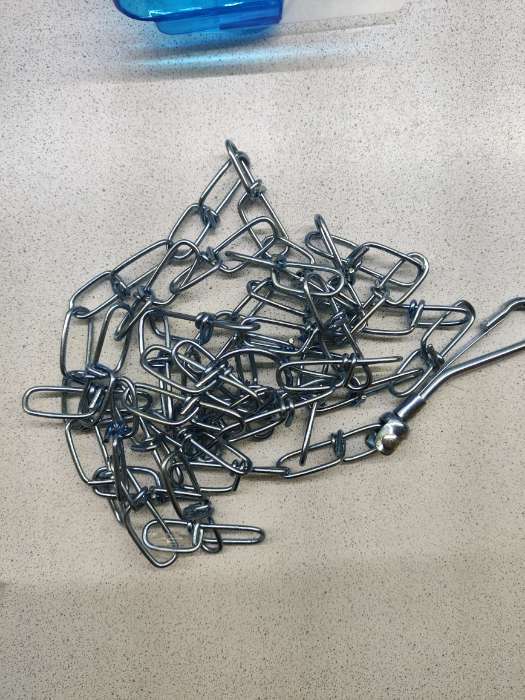 Фотография покупателя товара Цепь для привязи собак, 1.8 м, калибр 25 мм, толщина проволоки 2.2 мм - Фото 1