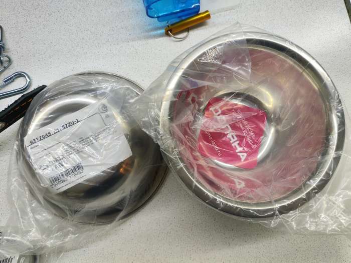 Фотография покупателя товара Миска Доляна, 650 мл, d=16.5 см, толщина 0.3 мм, нержавеющая сталь, хромированная - Фото 1