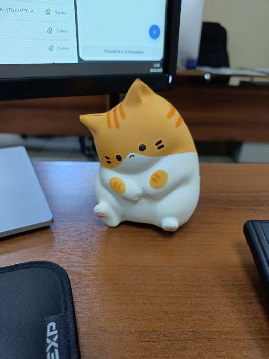 Фотография покупателя товара Сквиш игрушка - антистресс «Толстый котик», МИКС - Фото 1