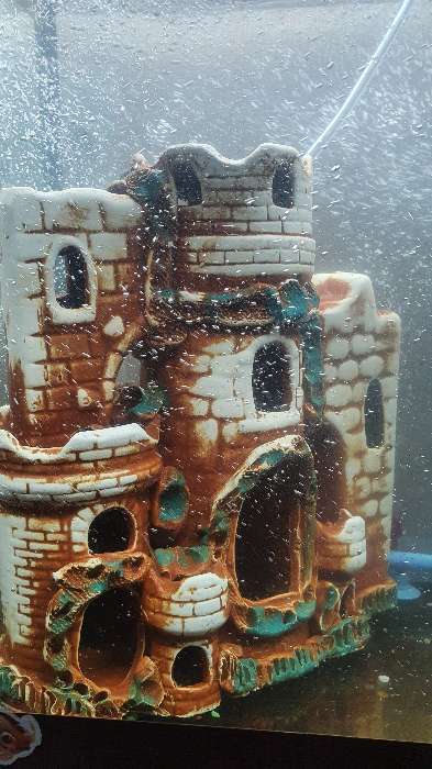 Фотография покупателя товара Декорация для аквариума "Замок", коричневая, 13х26х26 см - Фото 3