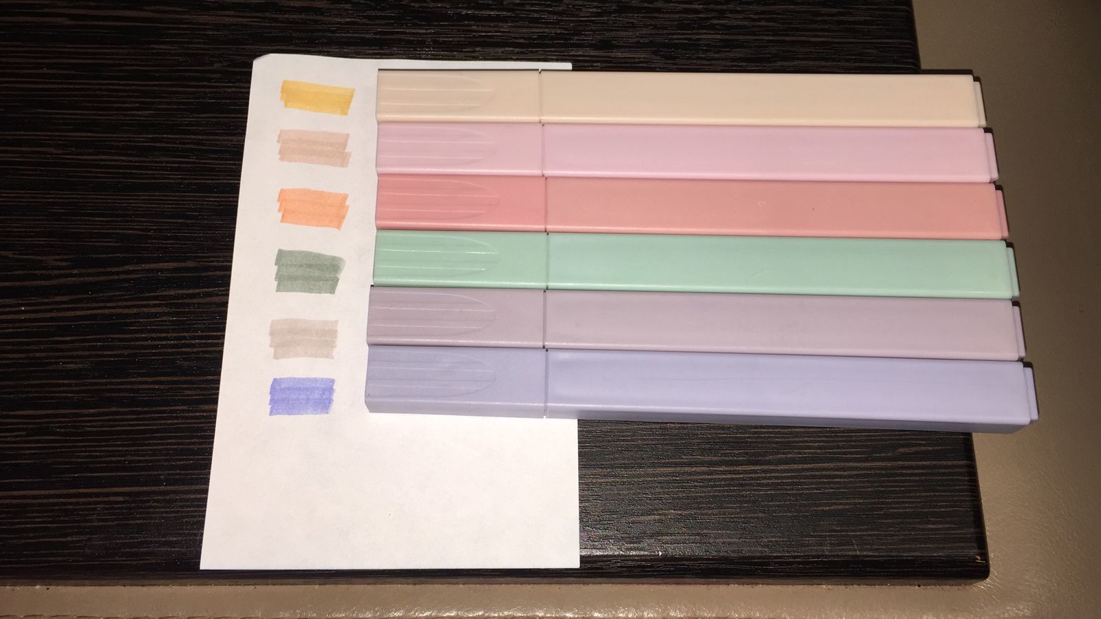Фотография покупателя товара Набор маркеров-текстовыделителей, 6 пастельных цветов, корпус квадратный - Фото 2