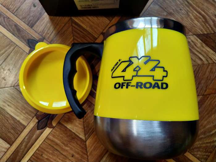 Фотография покупателя товара Термокружка, 450 мл, 4×4 Off-road, 450 мл, сохраняет тепло до 2 ч - Фото 5