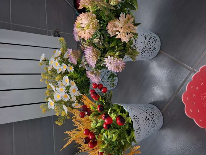 Фотография покупателя товара Букет искусственный «Эригерон», h=32 см - Фото 1