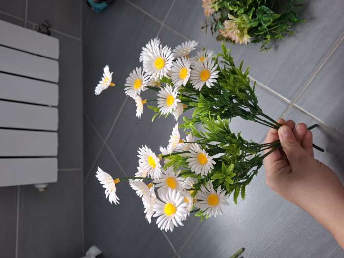 Фотография покупателя товара Букет искусственный «Эригерон», h=32 см - Фото 2