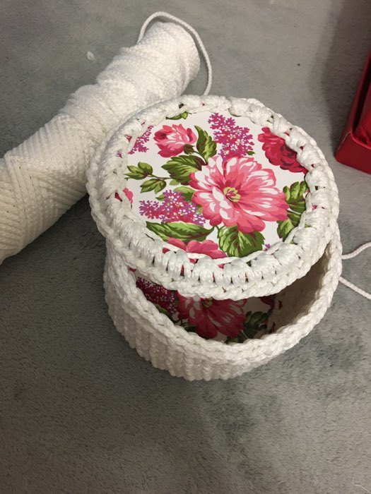 Фотография покупателя товара Заготовка для вязания "Круг Цветник", донышко фанера, размер 10 см - Фото 10