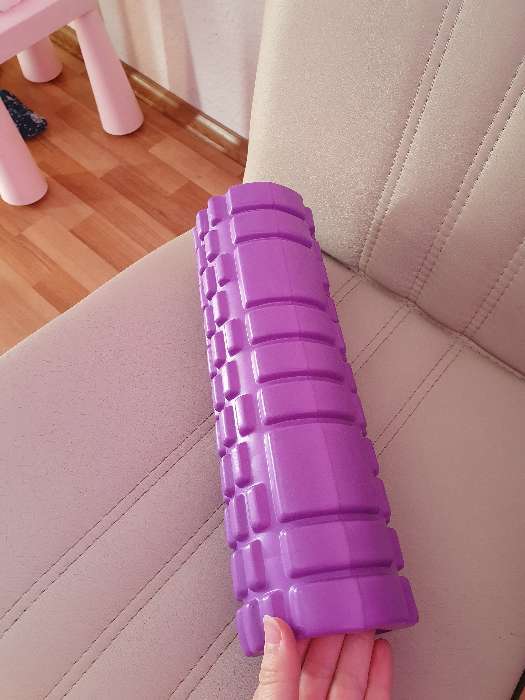 Фотография покупателя товара Ролик массажный Sangh, 30х10 см, цвет фиолетовый - Фото 4