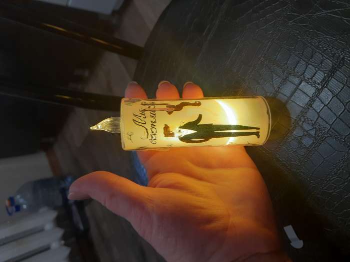 Фотография покупателя товара Светодиодная свеча, ночник LED RISALUX «Тыквы», 3×LR1130, 3.8×3.8×12 см - Фото 2