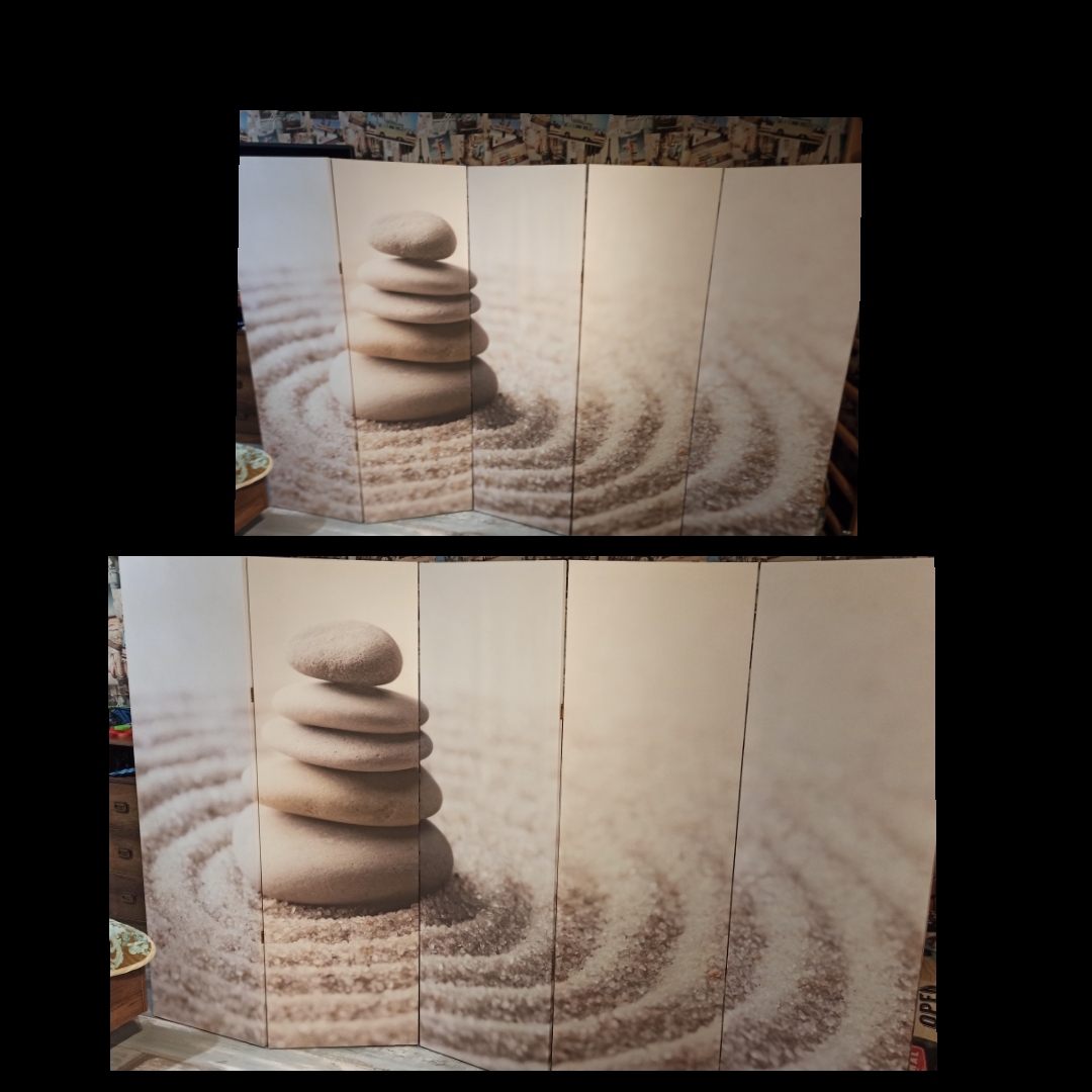 Фотография покупателя товара Ширма "Камни на песке", 250 х 160 см - Фото 1