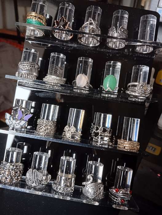 Фотография покупателя товара Подставка под кольца QF4 ряда, 20 мест, 16×8×23.5 - Фото 1