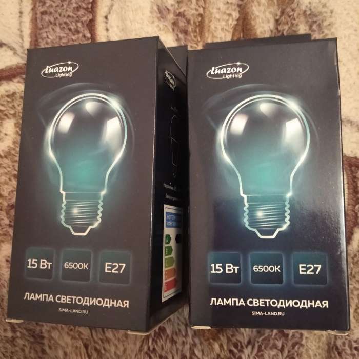 Фотография покупателя товара Лампа светодиодная Luazon Lighting, A60, 20 Вт, E27, 1620 Лм, 6500 К, холодный белый - Фото 2