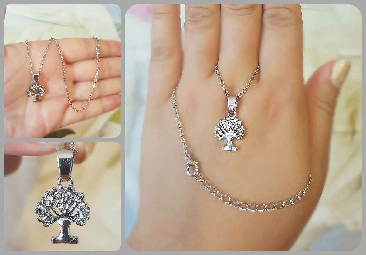Фотография покупателя товара Гарнитур 6 предметов: 4 пары пуссет, кулон, браслет "Королевское дерево", цвет белый в серебре, 45см - Фото 6