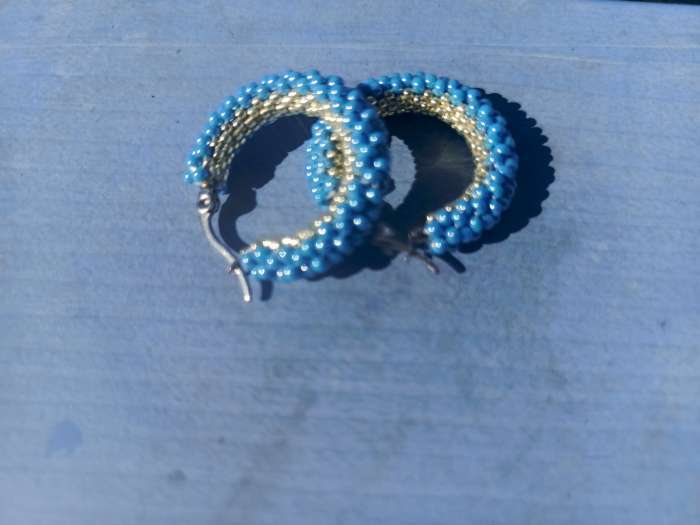 Фотография покупателя товара Серьги кольца QF, сталь, d=3.5 см, цвет серебро - Фото 1