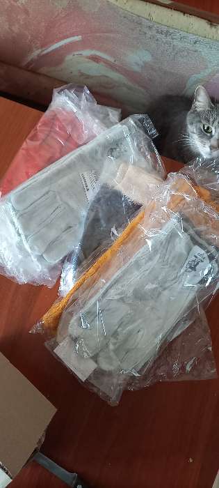 Фотография покупателя товара Перчатки-краги спилковые пятипалые усиленные, нить Kevlar, длина 35 см - Фото 1