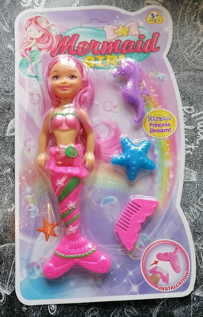 Фотография покупателя товара Кукла сказочная «Русалка» с аксессуарами, МИКС - Фото 1