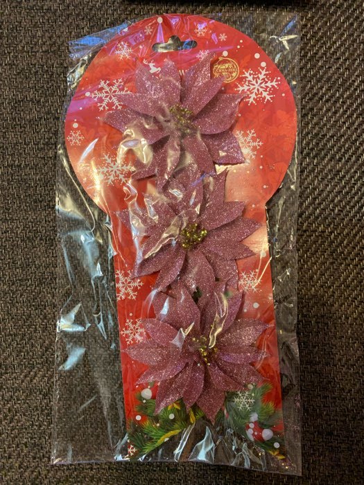 Фотография покупателя товара Украшение ёлочное "Пышный цветок" (набор 3 шт) 10 см, фиолетовый - Фото 13